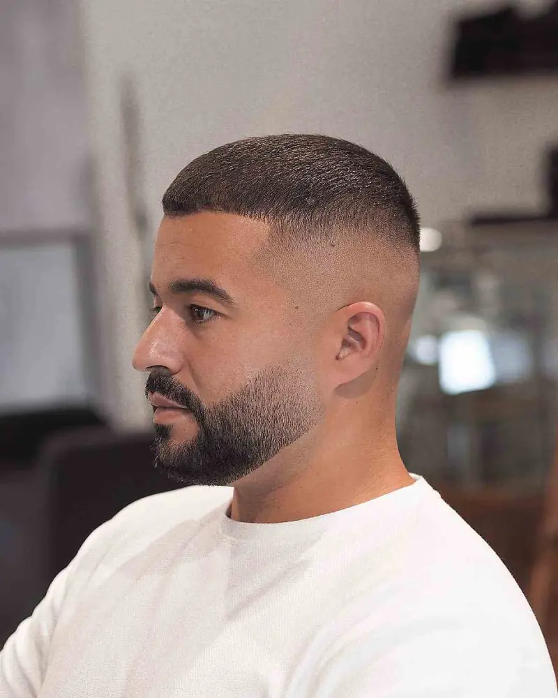 مدل مو کوتاه بریکت (Buzzed Fade)